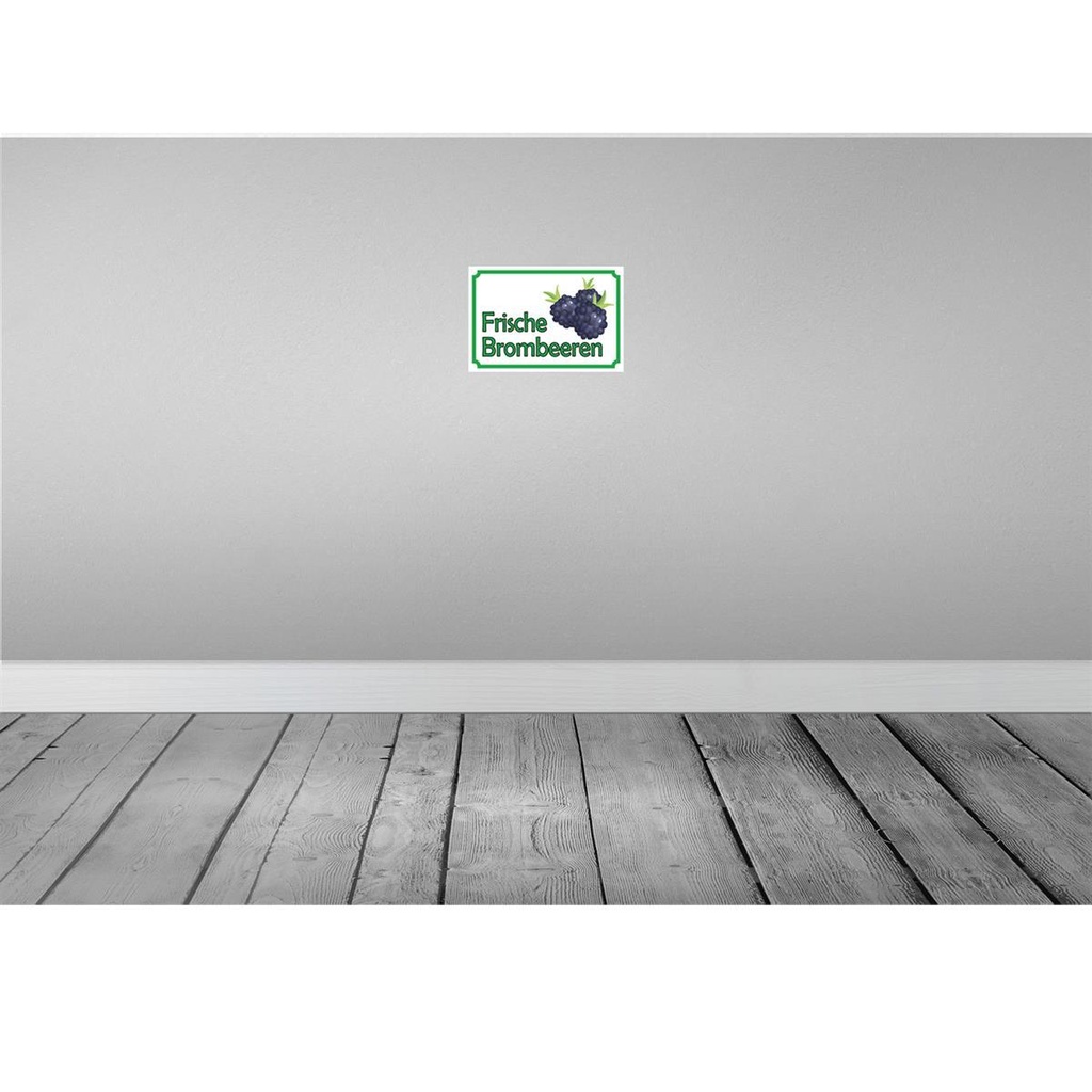 [LA-114941-2030] Blechschild 20x30 cm frische Brombeeren Hofladen Marktstand Laden Obst Gemüse Bild 2