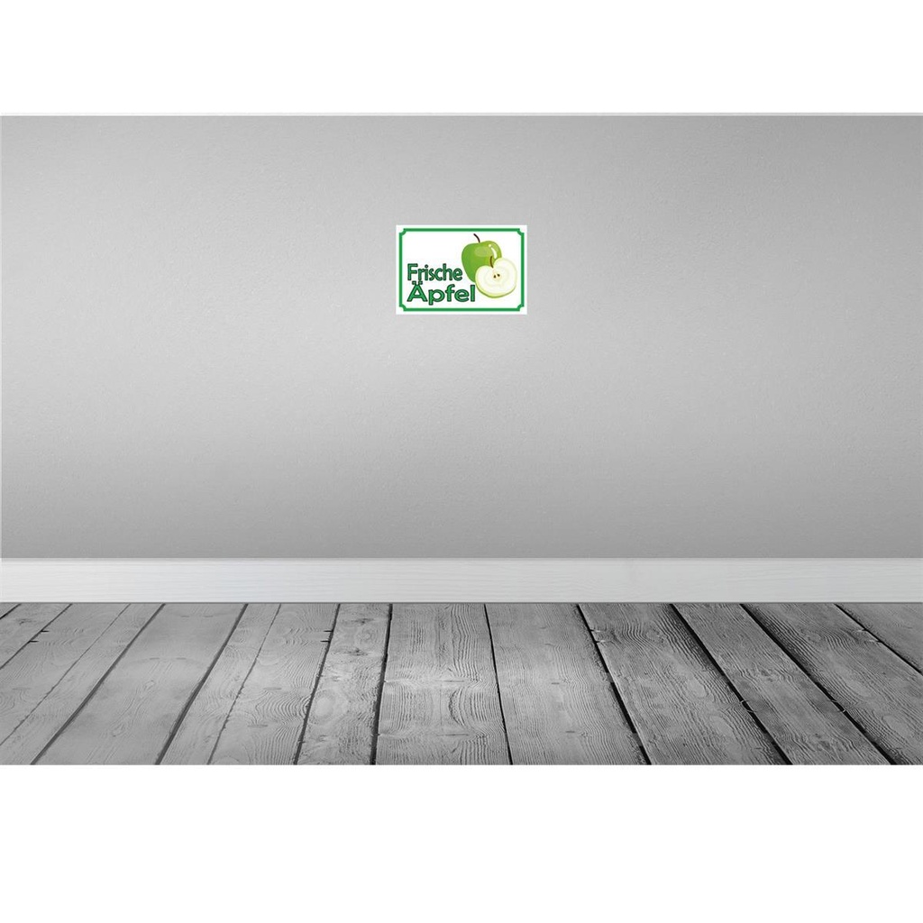 [LA-114942-2030] Blechschild 20x30 cm frische Äpfel Verkauf Hofladen Marktstand Laden Obst Gemüse Bild 2