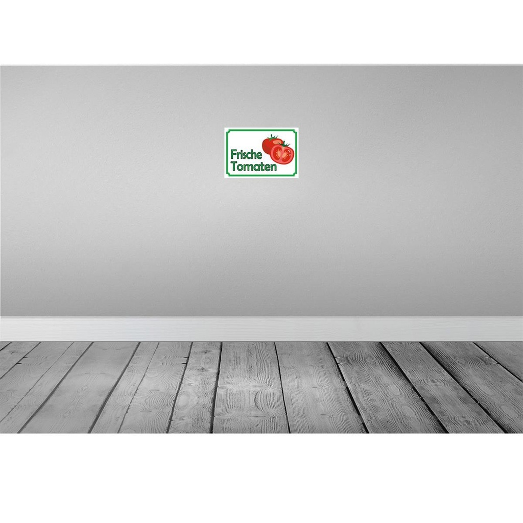 [LA-114944-H] Holzschild 20x30 cm frische Tomaten Hofladen Marktstand Laden Bild 2