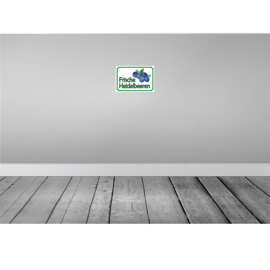 [LA-114947-2030] Blechschild 20x30 cm frische Heidelbeeren Hofladen Marktstand Laden Obst Gemüse Bild 2