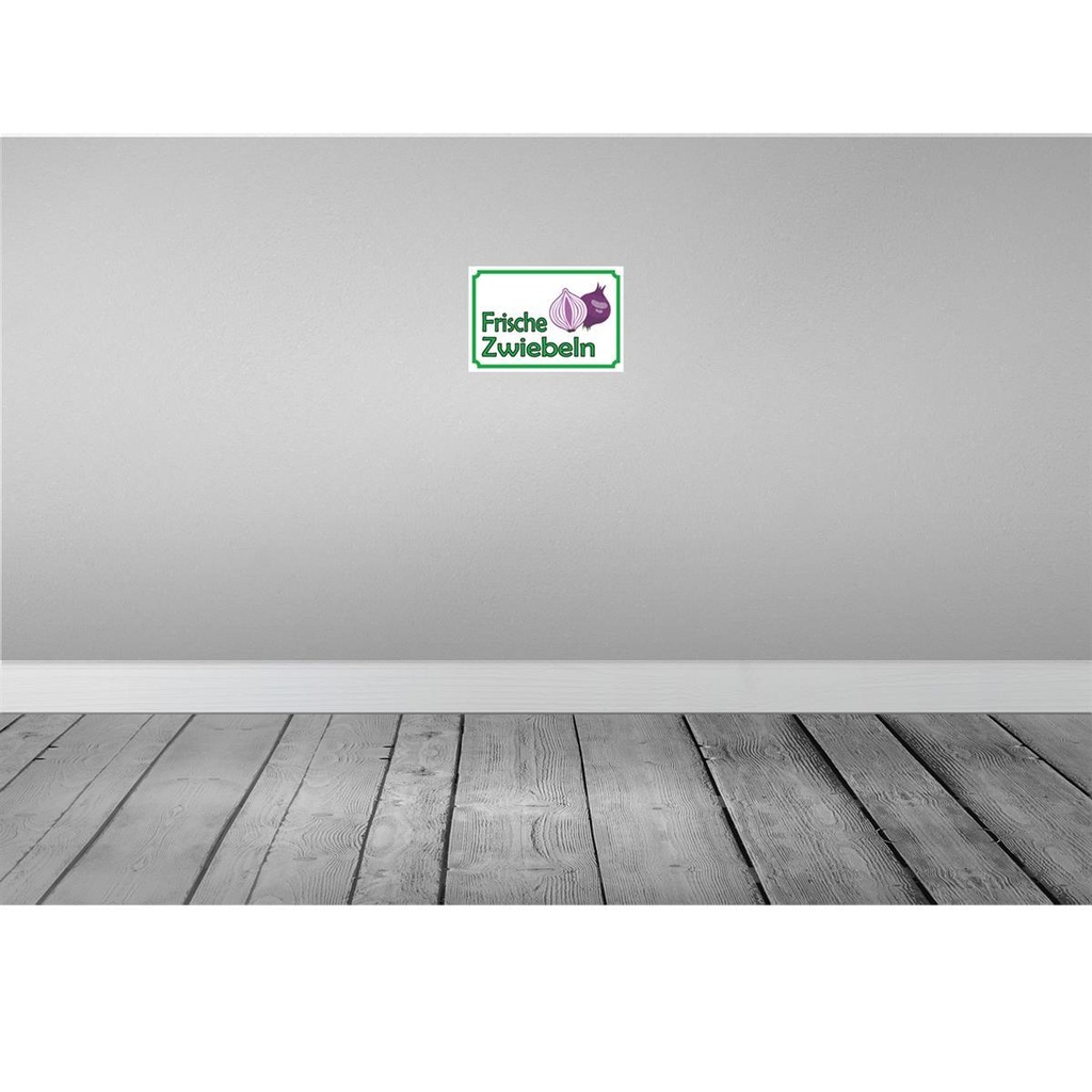 [LA-114948-2030] Blechschild 20x30 cm frische Zwiebeln Hofladen Marktstand Laden Obst Gemüse Bild 2