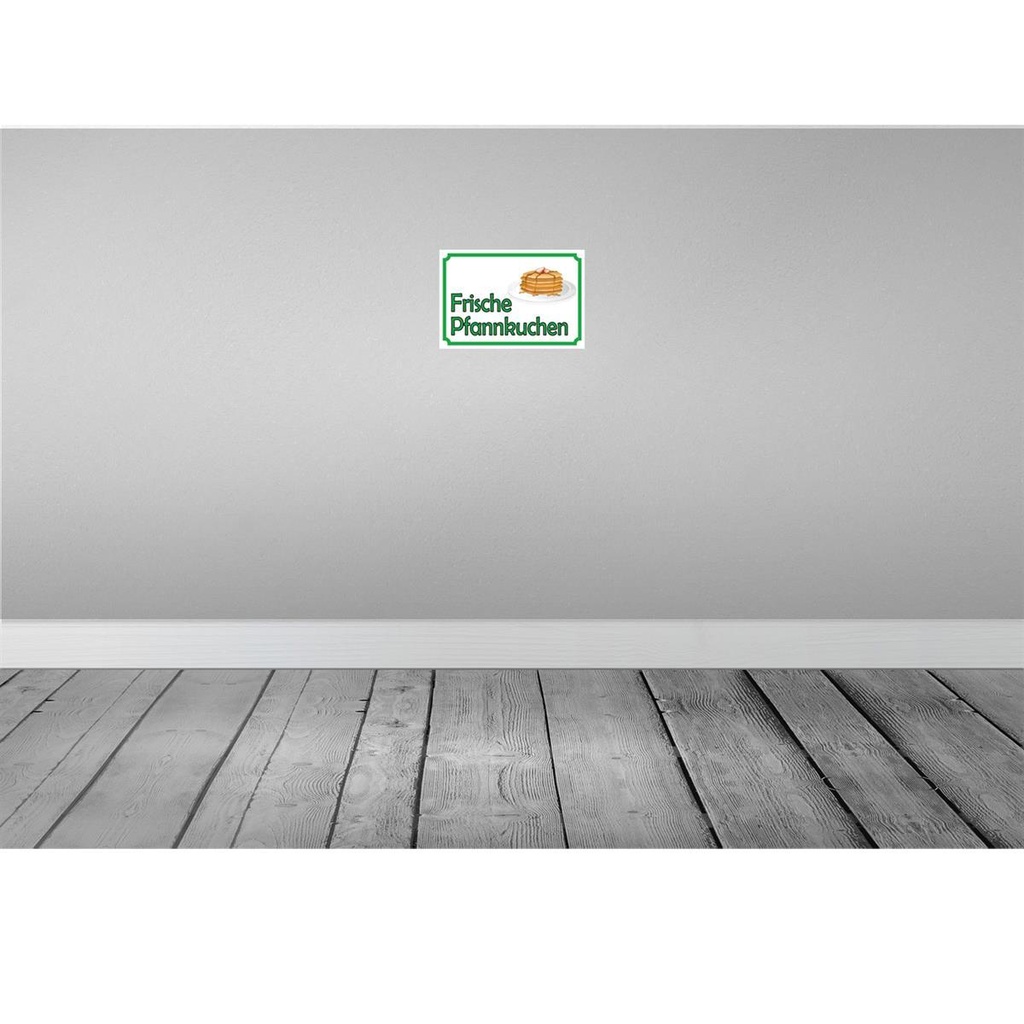 [LA-114953-2030] Blechschild 20x30 cm frische Pfannkuchen Verkauf Essen Trinken Hofladen Marktstand Laden Bild 2