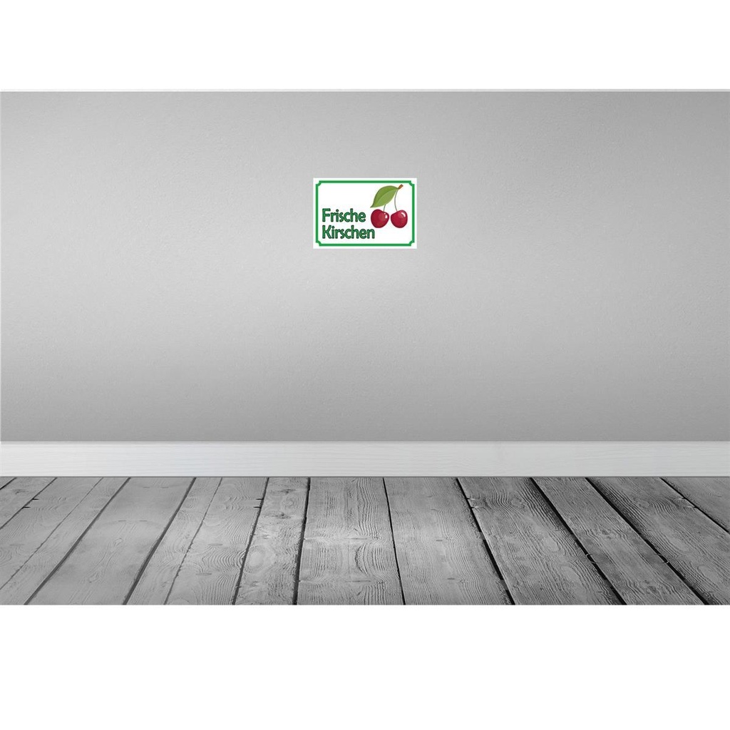 [LA-114957-2030] Blechschild 20x30 cm frische Kirschen Hofladen Marktstand Laden Obst Gemüse Bild 2
