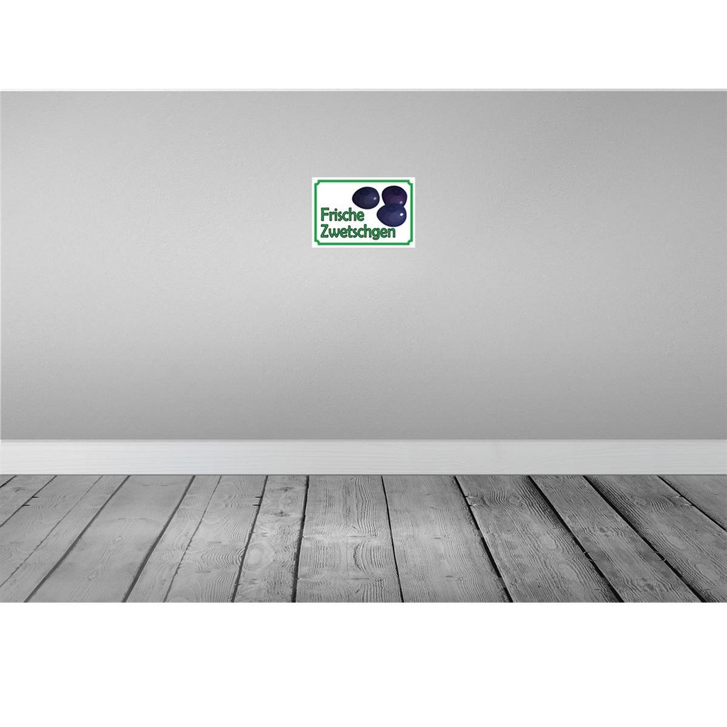 [LA-114958-H] Holzschild 20x30 cm frische Zwetschgen Hofladen Marktstand Laden Bild 2