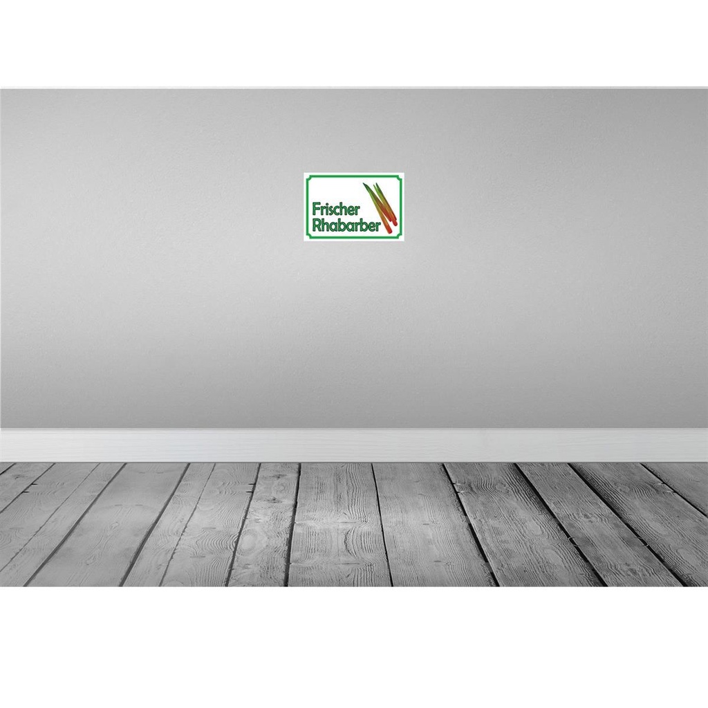 [LA-114964-2030] Blechschild 20x30 cm frische Rhabarber Hofladen Marktstand Laden Obst Gemüse Bild 2