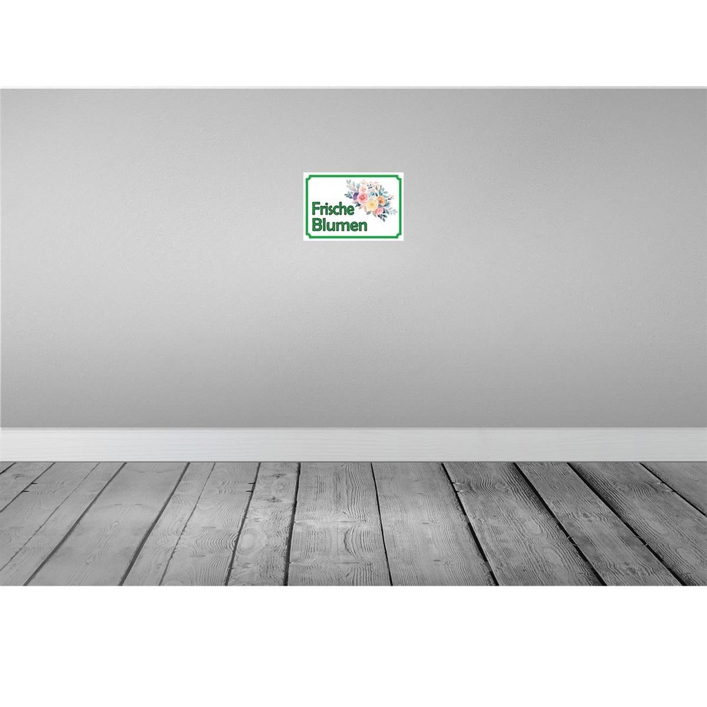 [LA-114965-H] Holzschild 20x30 cm frische Blumen Verkauf Hofladen Marktstand Laden Bild 2