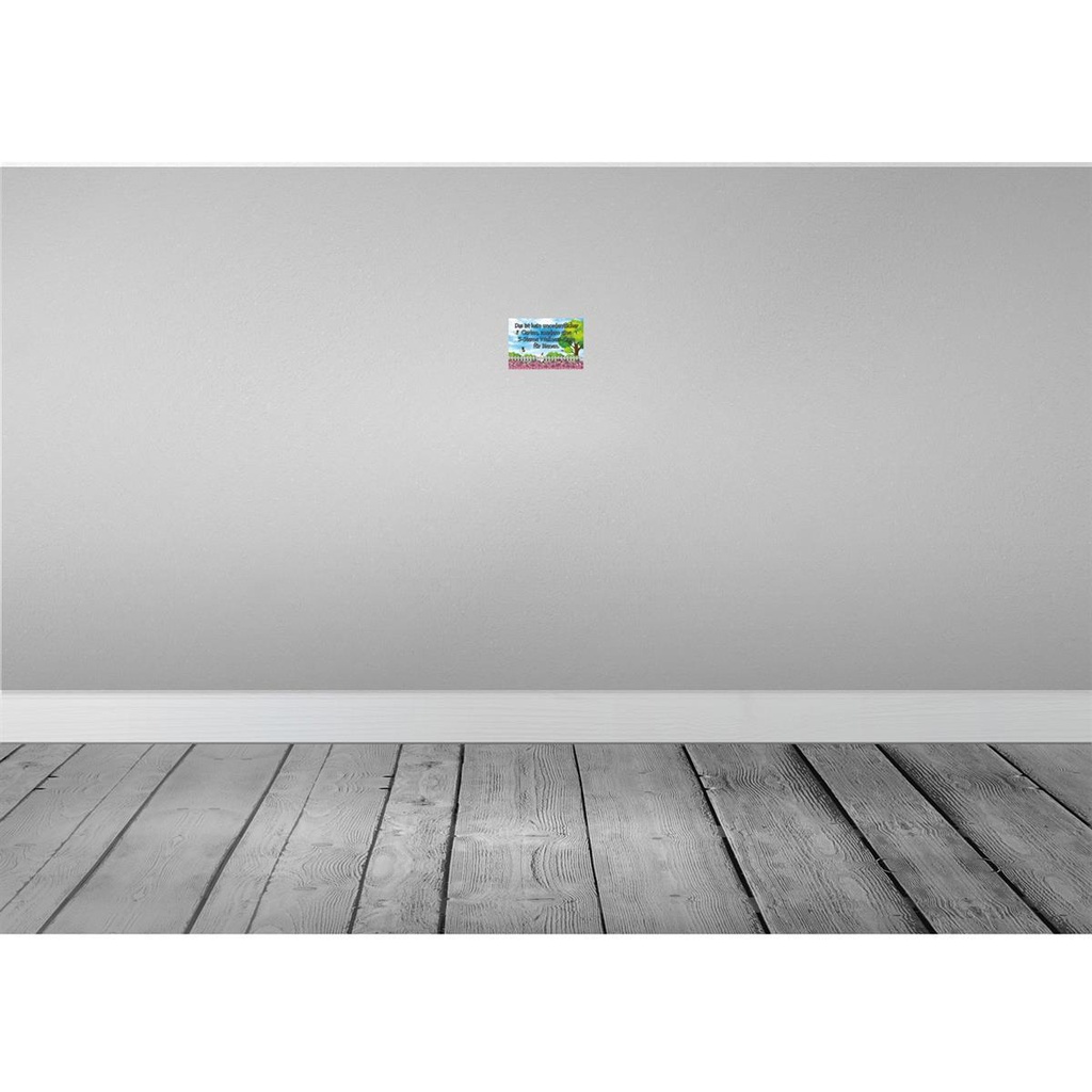 [LA-114987-1812-H] Holzschild 12x18 cm kein Garten 5 Sterne Oase Geschenk Bild 2