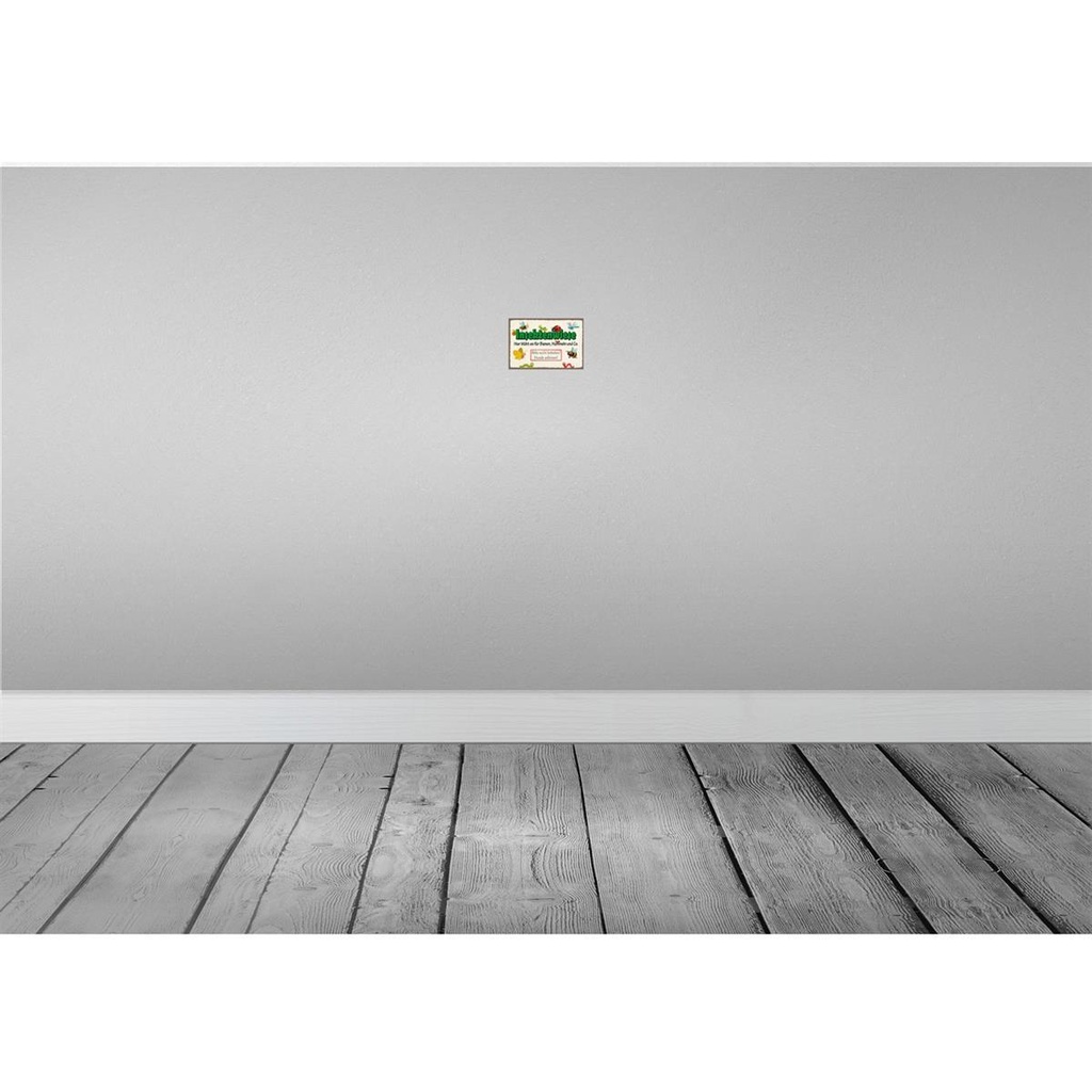 [LA-114988-1812] Blechschild 12x18 cm Insektenwiese Bienen Hummeln Tier Haustier Bild 2