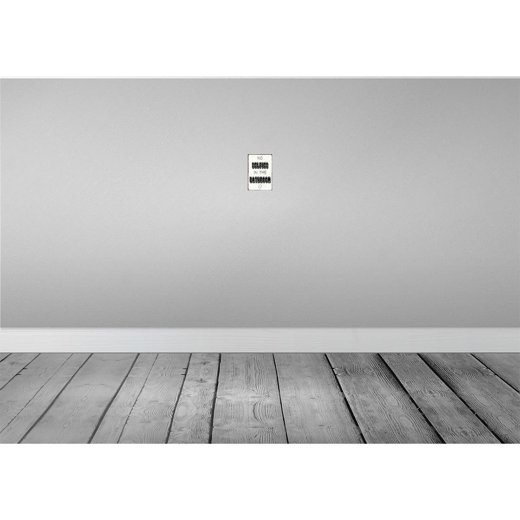 [LA-114990-1812] Blechschild 18x12 cm No Selfies in the Bathroom Warnschild Hinweisschild Sicherheit Vorsicht Bild 2