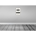 [LA-114990-H] Holzschild 30x20 cm No Selfies in the Bathroom Warnschild Hinweisschild Bild 2