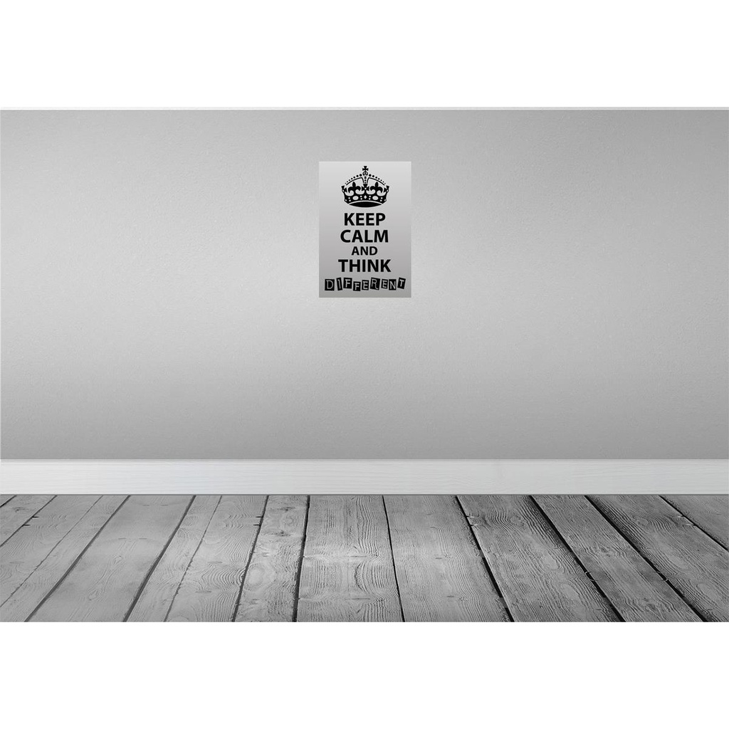 [LA-115003-2030] Blechschild 30x20 cm Keep Calm think different Yoga Bild 2