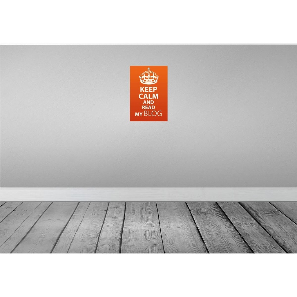 [LA-115017-2030] Blechschild 30x20 cm Keep Calm and read my block Yoga Bild 2
