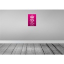 [LA-115018-2030] Blechschild 30x20 cm Keep Calm and sew on Yoga Bild 2
