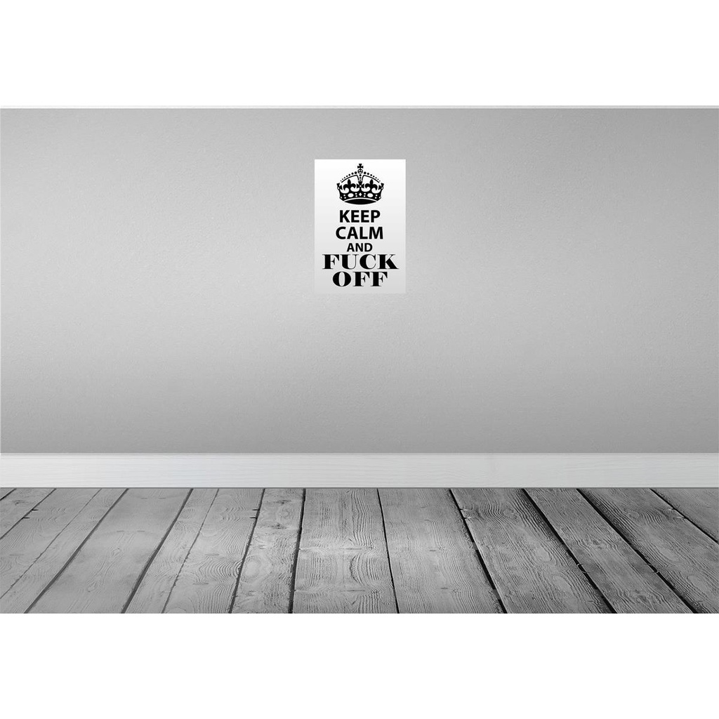 [LA-115027-H] Holzschild 30x20 cm Keep Calm and fuck off Bild 2