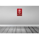 [LA-115030-2030] Blechschild 30x20 cm Keep Calm and Ho Christmas Yoga Bild 2