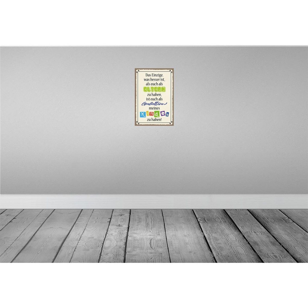 [LA-115037-2030] Blechschild 30x20 cm Eltern Großeltern Kinder Familie Freunde Bild 2