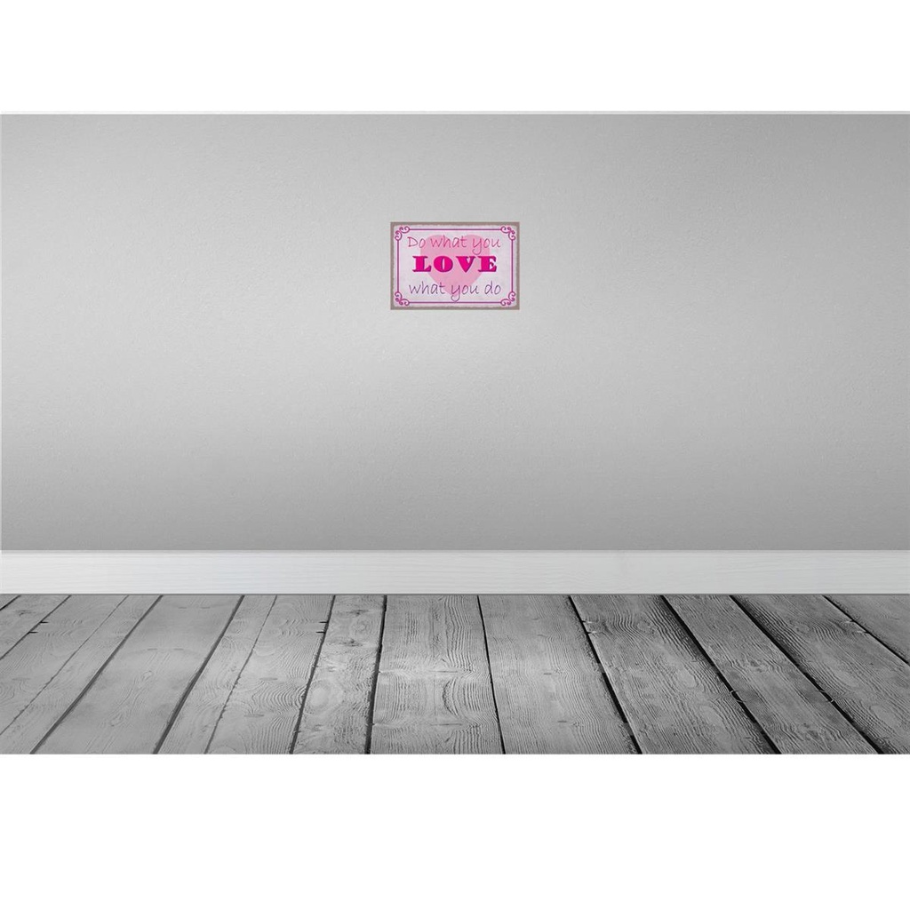 [LA-115062-H] Holzschild 20x30 cm do what love you Dekoration Bild 2