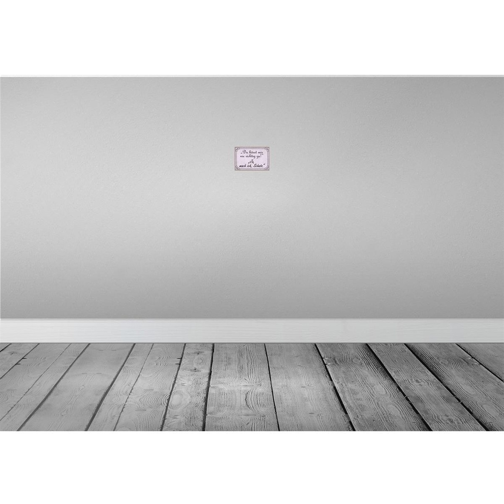 [LA-115066-1812-H] Holzschild 12x18 cm du hörst mir nicht richtig zu Dekoration Bild 2