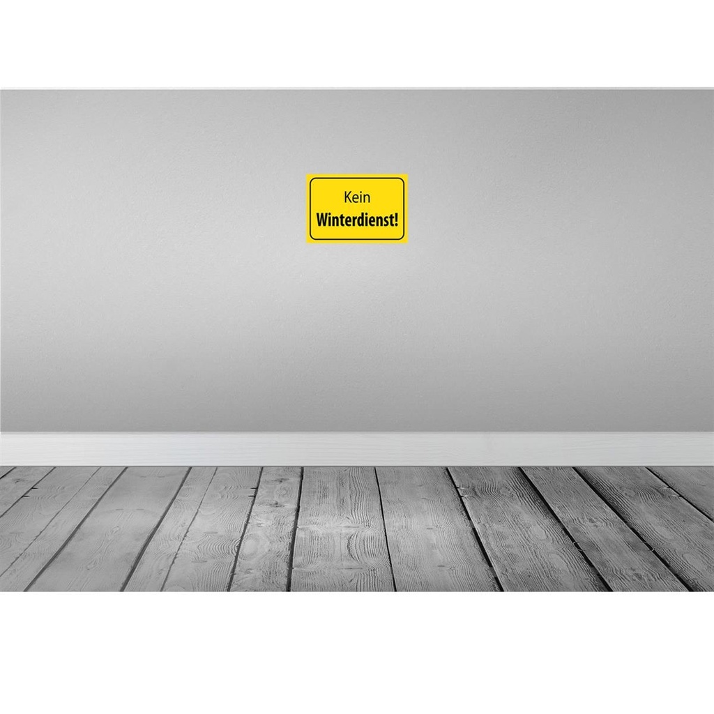 [LA-115099-H] Holzschild 20x30 cm kein Winterdienst Warn Warnschild Hinweisschild Bild 2