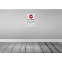 [LA-115114-2030] Blechschild 30x20 cm Stop warten Sie vom Geschäft Warnschild Hinweisschild Sicherheit Vorsicht Bild 2