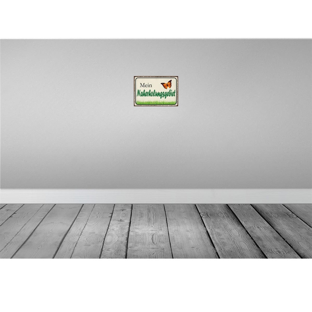 [LA-115117-2030] Blechschild 20x30 cm mein Naherholungsgebiet Garten Geschenk Bild 2