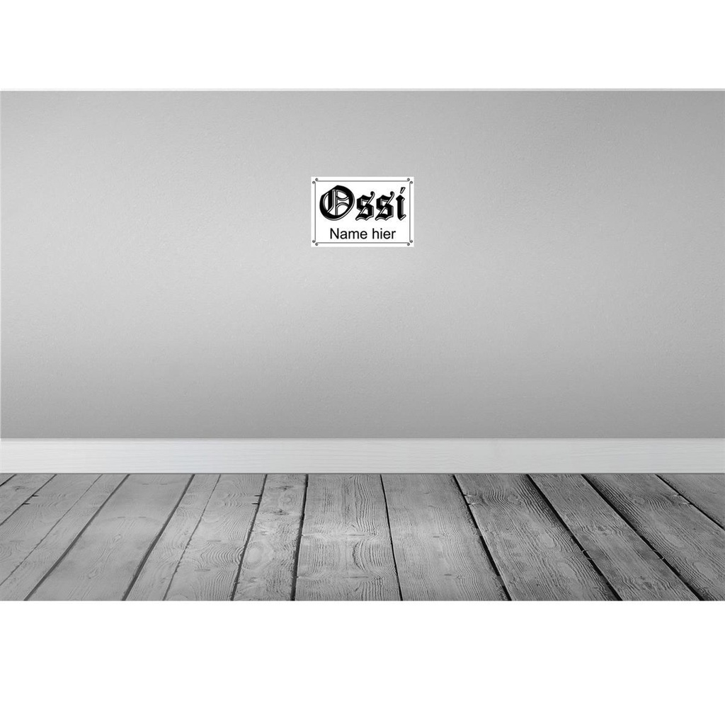 [LA-115135-H] Holzschild 20x30 cm Ossi Name hier DDR Dekoration Bild 2