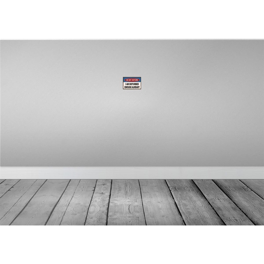[LA-115145-1812] Blechschild 12x18 cm do not disturb a am disturbed Warnschild Hinweisschild Sicherheit Vorsicht Bild 2