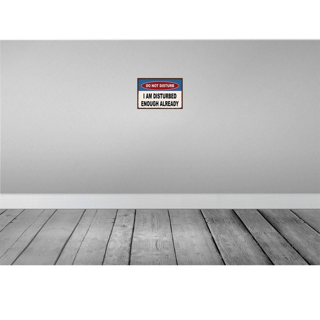 [LA-115145-2030] Blechschild 20x30 cm do not disturb a am disturbed Warnschild Hinweisschild Sicherheit Vorsicht Bild 2