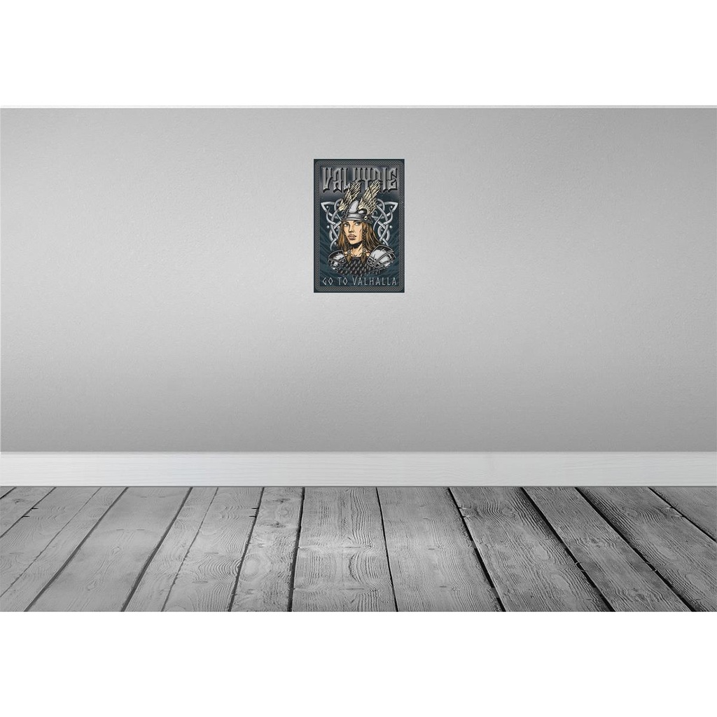 [LA-115169-2030] Blechschild 30x20 cm Valkyrie go to Valhalla Wiking Dekoration Bild 2