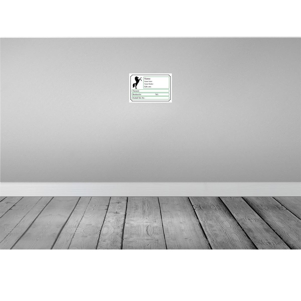 [LA-115187-H] Holzschild 20x30 cm Pferde Name Vater Mutter geb. am Tier Haustier Bild 2