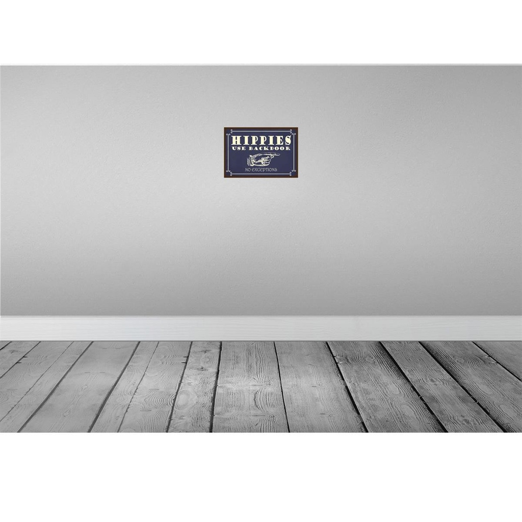 [LA-115231-H] Holzschild 20x30 cm Hippies use backdoor Dekoration Bild 2