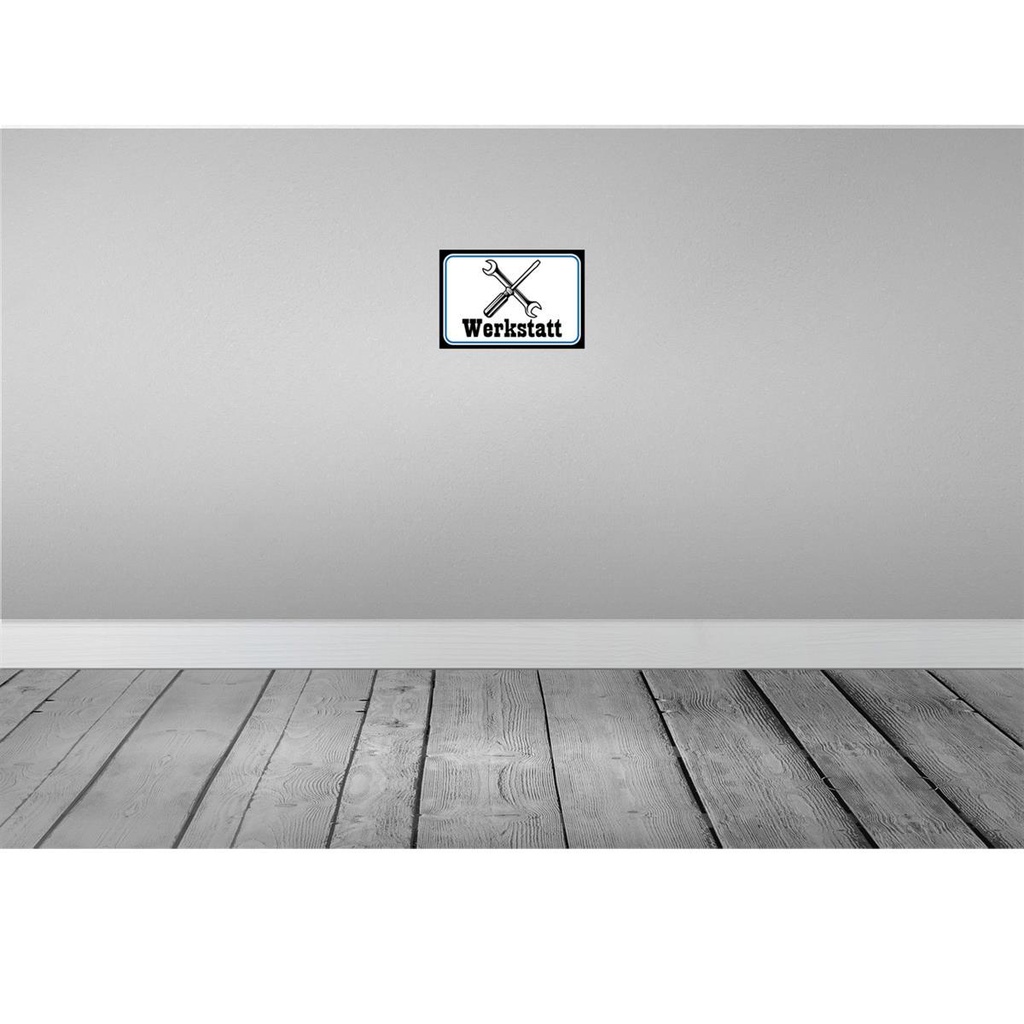 [LA-115242-2030] Blechschild 20x30 cm Werkstatt Reparatur Auto Garage Bild 2