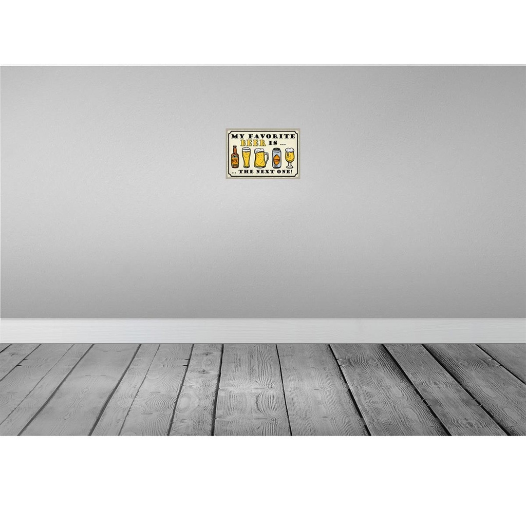 [LA-115246-H] Holzschild 20x30 cm Bier favorite Bee is next one Essen Trinken Bild 2