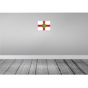 [LA-115281-2030] Blechschild 20x30 cm Alderney Flagge Fahne Wappen Bild 2