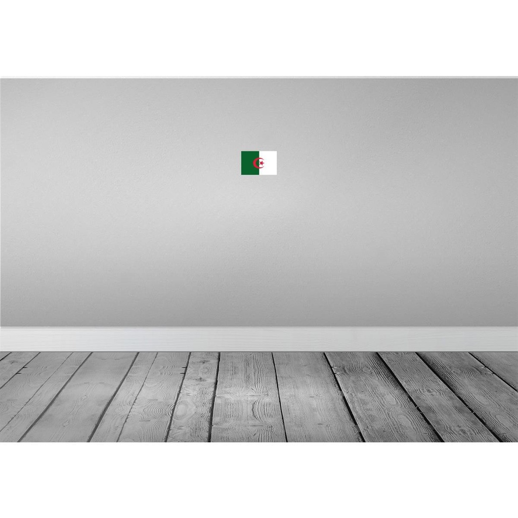 [LA-115282-1812] Blechschild 12x18 cm Algeriens Algeria Flagge Fahne Wappen Bild 2