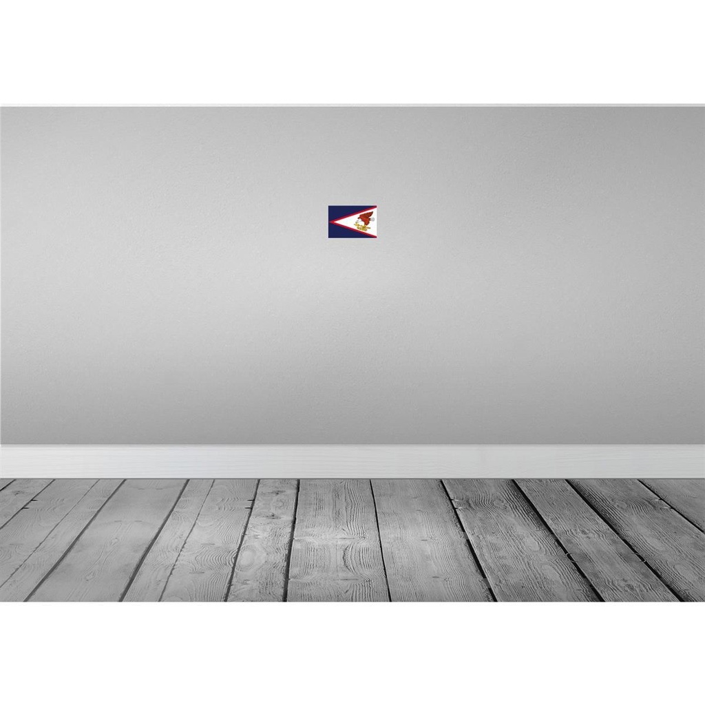 [LA-115283-1812-H] Holzschild 12x18 cm American Samoa Flagge Fahne Wappen Bild 2