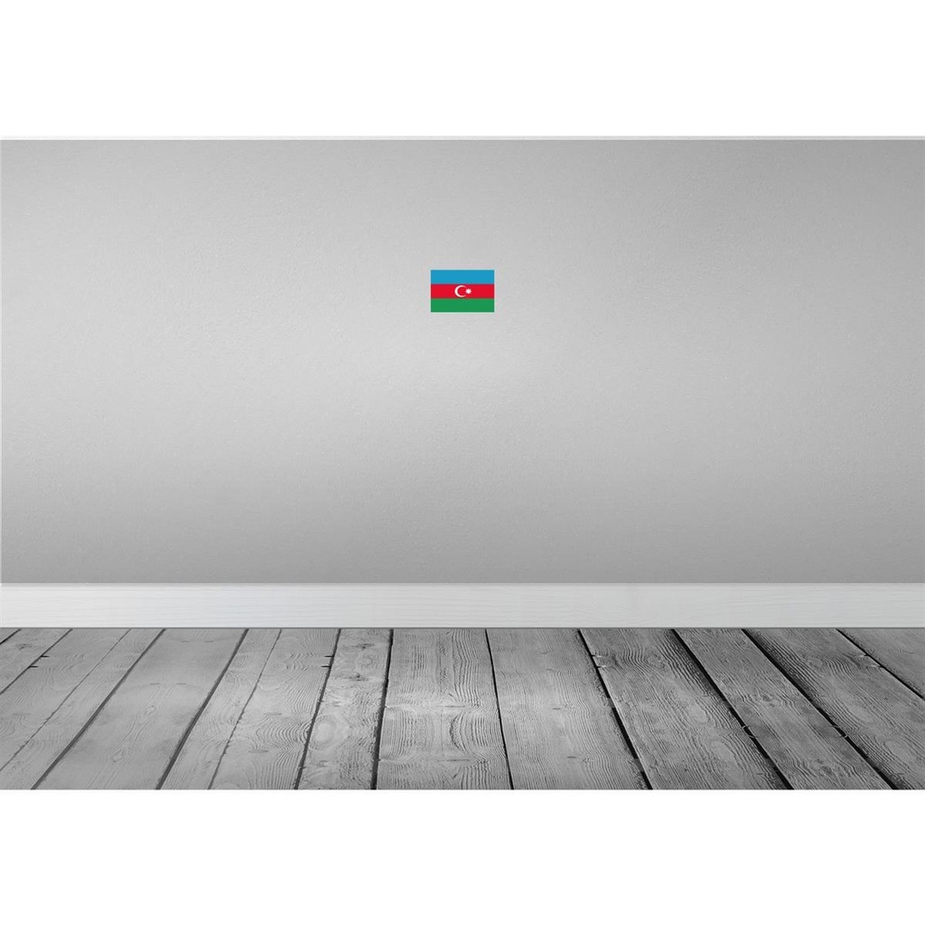 [LA-115292-1812] Blechschild 12x18 cm Aserbaidschan Azerbaijan Flagge Fahne Wappen Bild 2