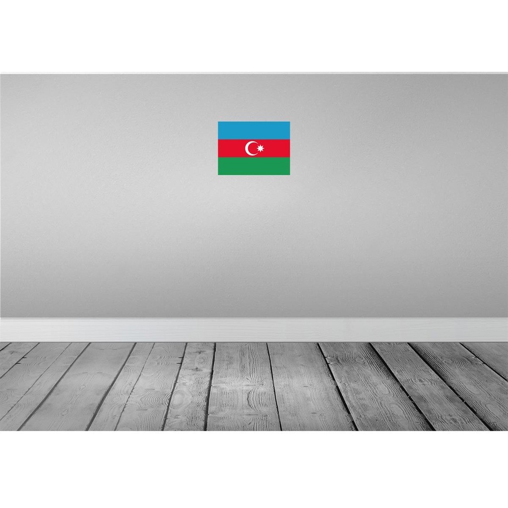 [LA-115292-2030] Blechschild 20x30 cm Aserbaidschan Azerbaijan Flagge Fahne Wappen Bild 2