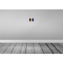 [LA-115295-1812] Blechschild 12x18 cm Barbados Flagge Fahne Wappen Bild 2