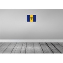 [LA-115295-H] Holzschild 20x30 cm Barbados Flagge Fahne Wappen Bild 2