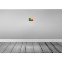 [LA-115299-1812-H] Holzschild 12x18 cm Benins Benin Flagge Fahne Wappen Bild 2
