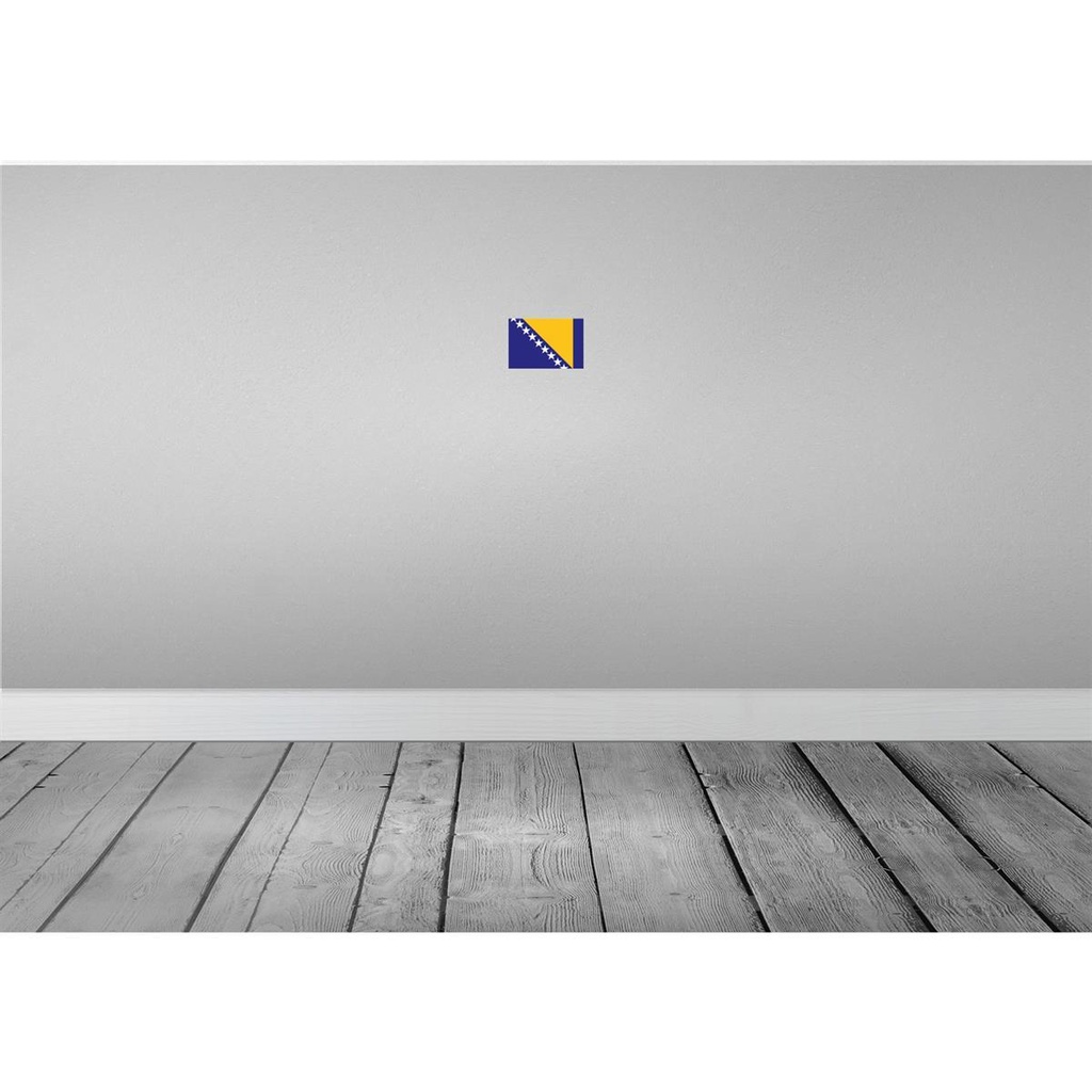 [LA-115303-1812] Blechschild 12x18 cm Bosnien und Herzegowina Flagge Fahne Wappen Bild 2
