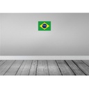[LA-115305-2030] Blechschild 20x30 cm Brasiliens Brazil Flagge Fahne Wappen Bild 2