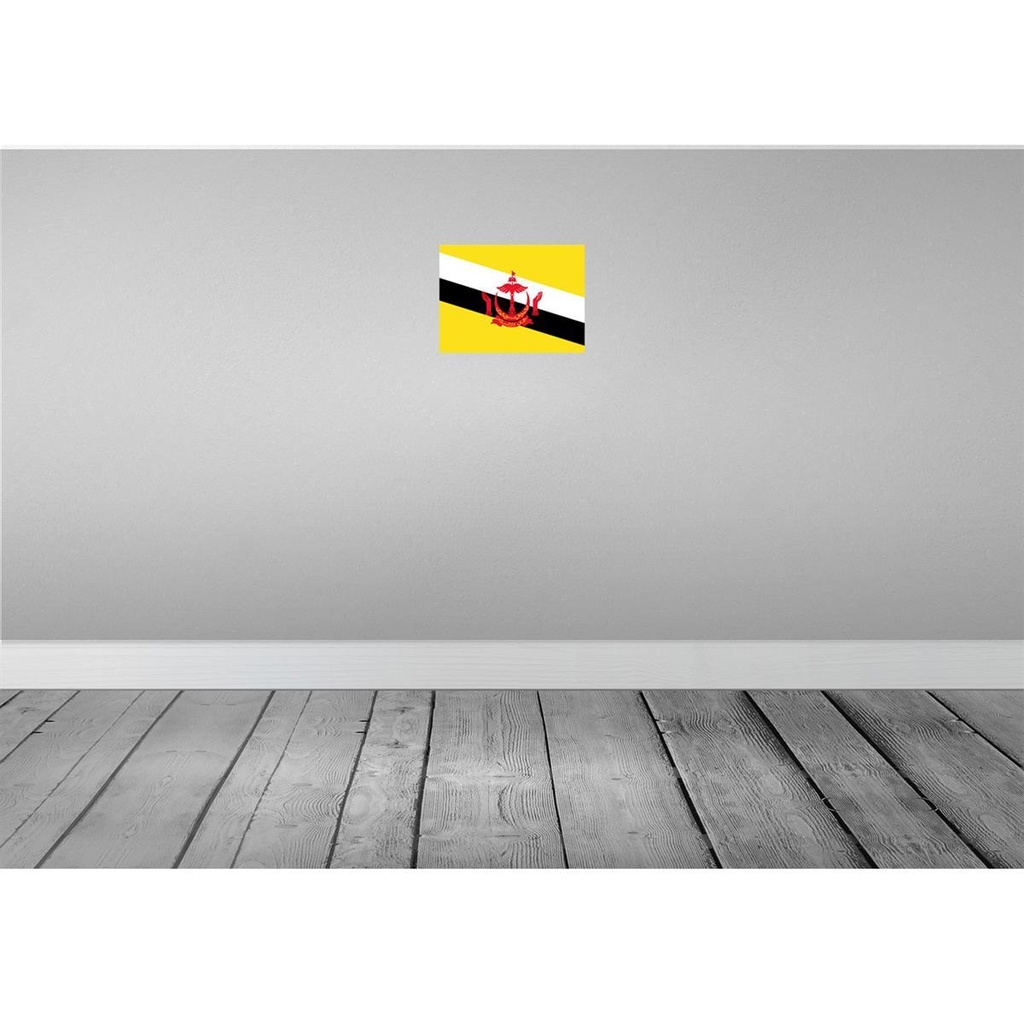 [LA-115307-2030] Blechschild 20x30 cm Bruneis Brunei Flagge Fahne Wappen Bild 2