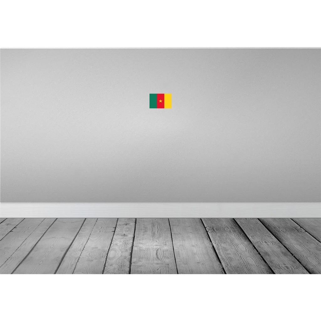 [LA-115312-1812-H] Holzschild 12x18 cm Kameruns Cameroon Flagge Fahne Wappen Bild 2