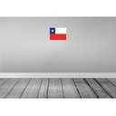 [LA-115318-H] Holzschild 20x30 cm Chiles Chile Flagge Fahne Wappen Bild 2