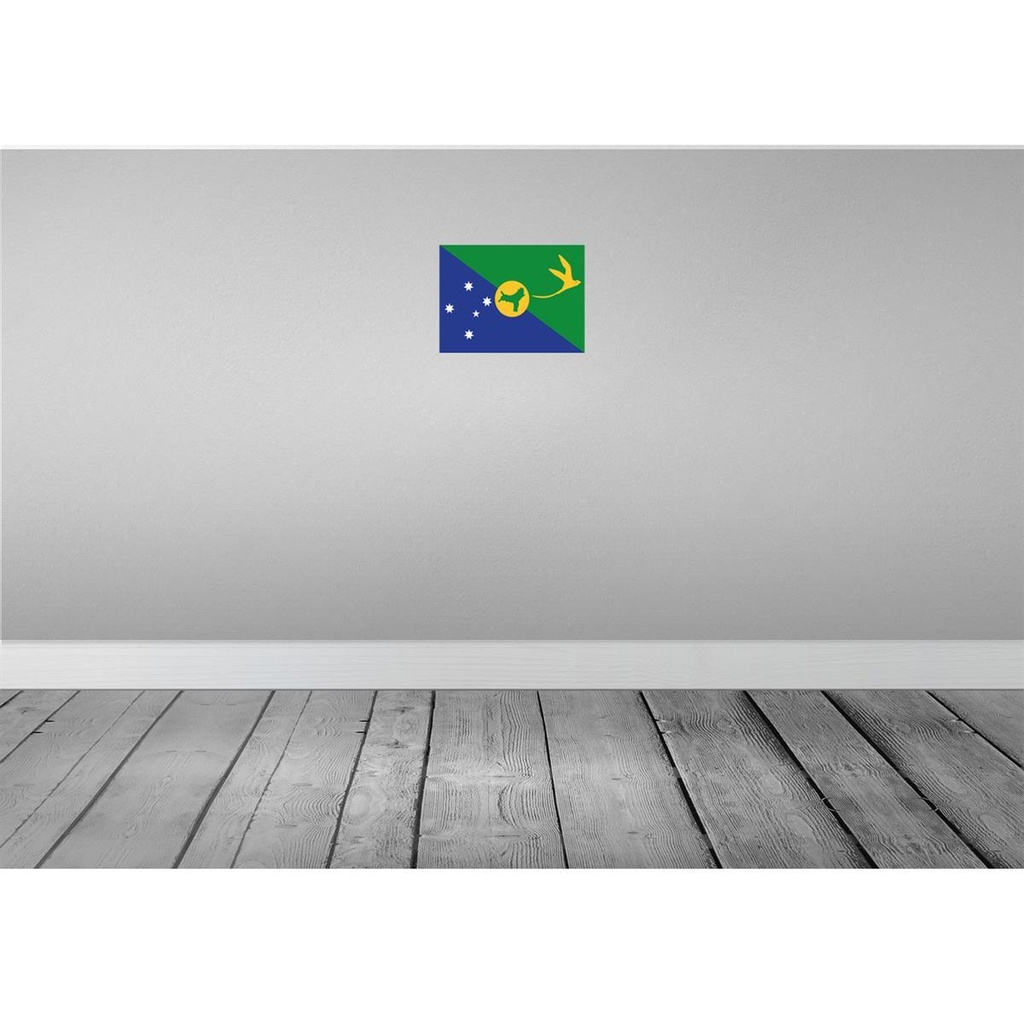 [LA-115320-H] Holzschild 20x30 cm Weihnachtsinsel Christmas Island Flagge Fahne Wappen Bild 2