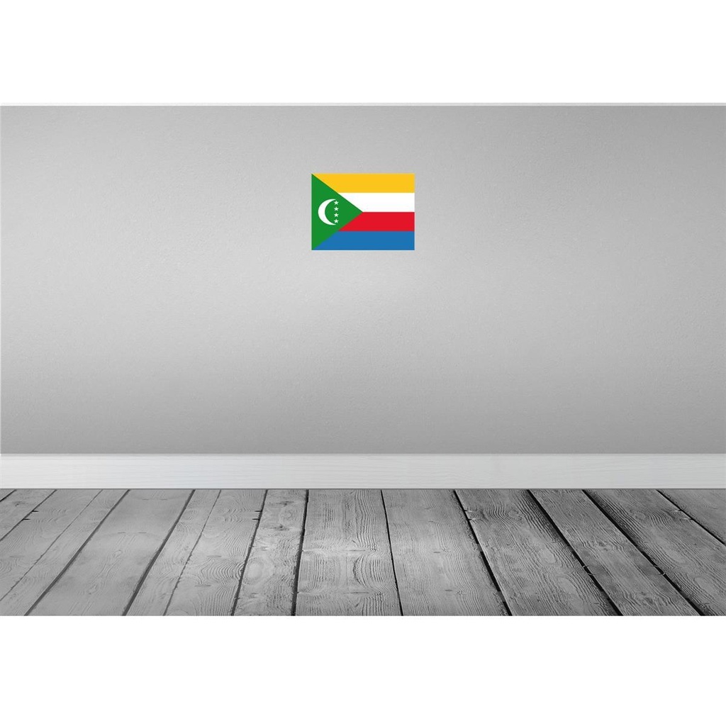 [LA-115323-2030] Blechschild 20x30 cm der Komoren the Comoros Flagge Fahne Wappen Bild 2