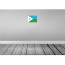 [LA-115333-2030] Blechschild 20x30 cm Dschibutis Djibouti Flagge Fahne Wappen Bild 2
