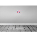 [LA-115335-1812] Blechschild 12x18 cm Dominikanische Republik Flagge Fahne Wappen Bild 2